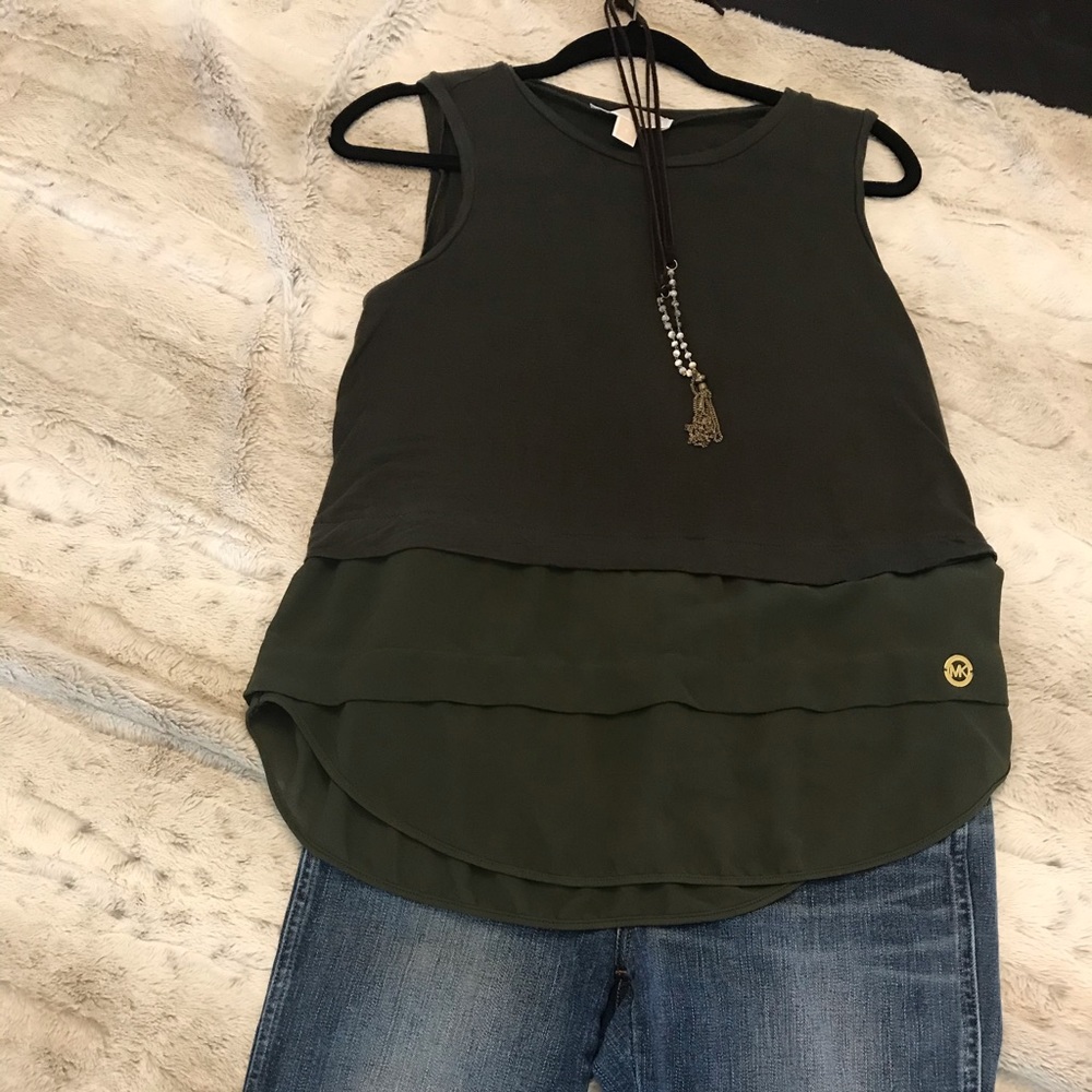Michael kors green shirt